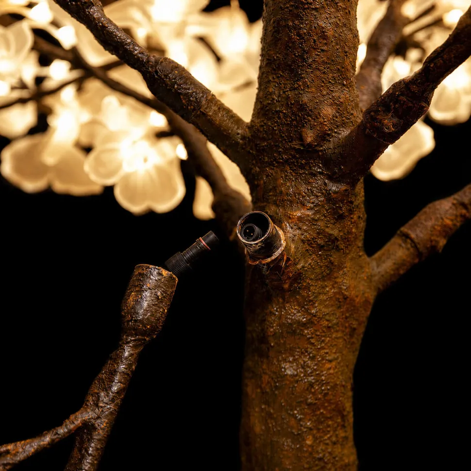 Lighted Cherry Blossom LED Tree - AC Adapter - 1000 LEDs - RGBW w/ Remote & Many Functions! - 8FT Tall