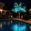 Lighted Cherry Blossom LED Tree - AC Adapter - 2400 LEDs - RGBW w/ Remote & Many Functions! - 10FT Tall