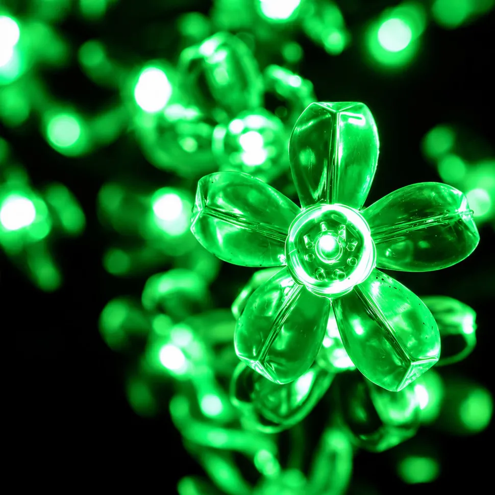 Lighted Cherry Blossom LED Tree - AC Adapter - 2400 LEDs - RGBW w/ Remote & Many Functions! - 10FT Tall