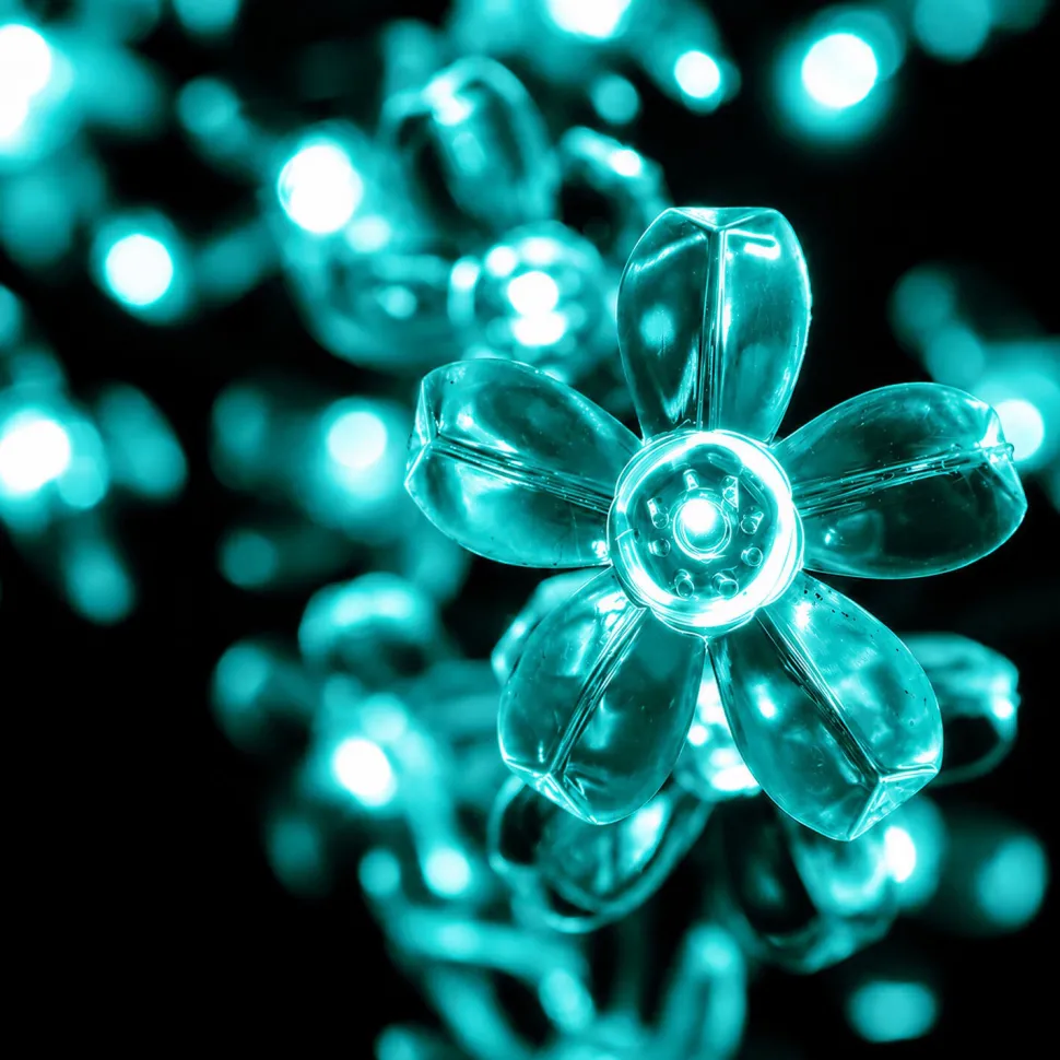 Lighted Cherry Blossom LED Tree - AC Adapter - 2400 LEDs - RGBW w/ Remote & Many Functions! - 10FT Tall