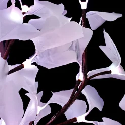 Lighted Ginkgo LED Tree - AC Adapter - 1632 LEDs - RGBW w/ Remote & Many Functions! - 9FT Tall