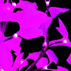Lighted Ginkgo LED Tree - AC Adapter - 1632 LEDs - RGBW w/ Remote & Many Functions! - 9FT Tall