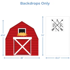 Lil' Red Barn Foam Core Backdrop Kit by PopScene™