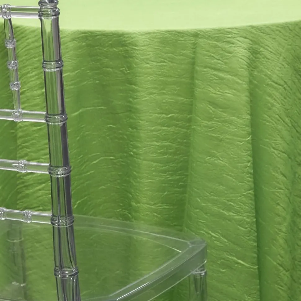 LIME - *FR* Crushed Taffeta Tablecloth by Eastern Mills - Many Size Options