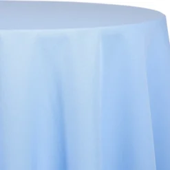 Lt.Blue - Polyester "Tropical " Tablecloth - Many Size Options