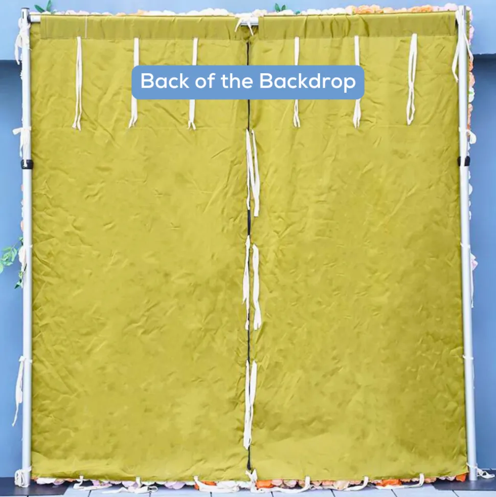 Luxe 5D Orange & Purple Rose & Dandelion & Green Leaf Mixed Floral Wall - Roll Up Curtain Style - Easy Install! Select Size