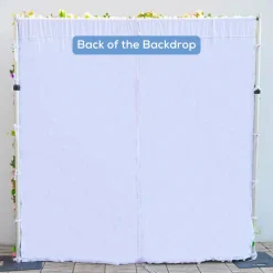 Luxe 5D Roses, Hydrangea & Babysbreath Floral Wall - Roll Up Curtain Style - Easy Install! Select Size