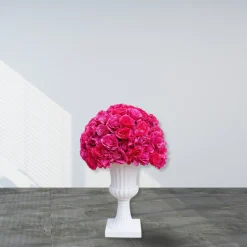 LUXE Hot Pink Rose Hydrangea Table Centerpiece - 24 Inches