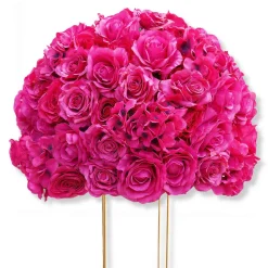LUXE Hot Pink Rose Hydrangea Table Centerpiece - 24 Inches