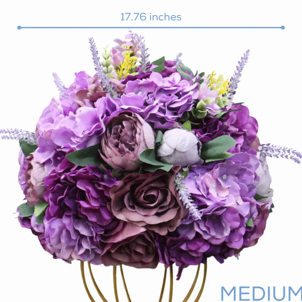 LUXE Lilac Rose Peony Hydrangea Mixed Table Centerpiece - Choose Your Size!