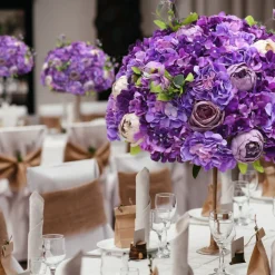 LUXE Lilac Rose Peony Hydrangea Mixed Table Centerpiece - Choose Your Size!