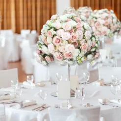 LUXE Pink Rose Table Centerpiece - 28 Inches