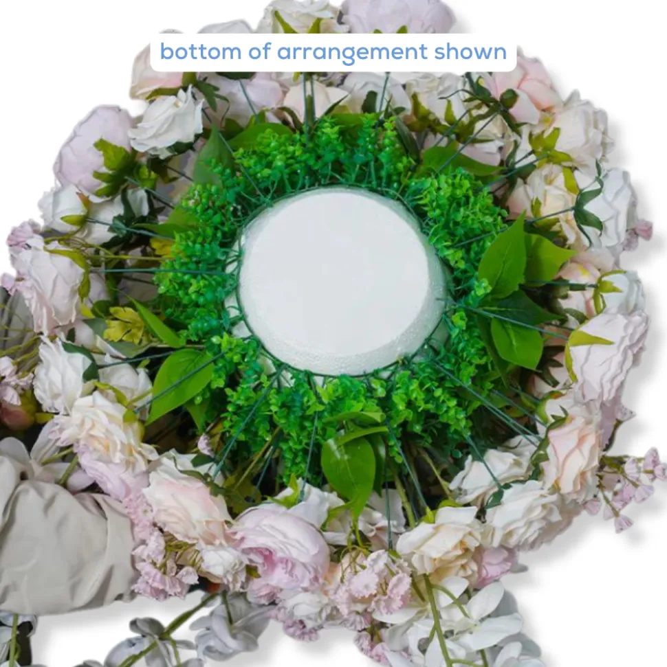 LUXE Pink, White & Champagne Rose & Orchid Mixed Table Centerpiece - Choose Your Size!