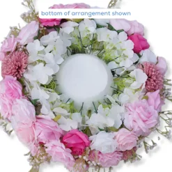 LUXE Pink & White Rose & Baby‘s Breath Table Centerpiece - Choose Your Size!