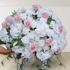 LUXE Pink & White Rose, Orchid, Hang Wisteria Mixed Table Centerpiece - Choose Your Size!