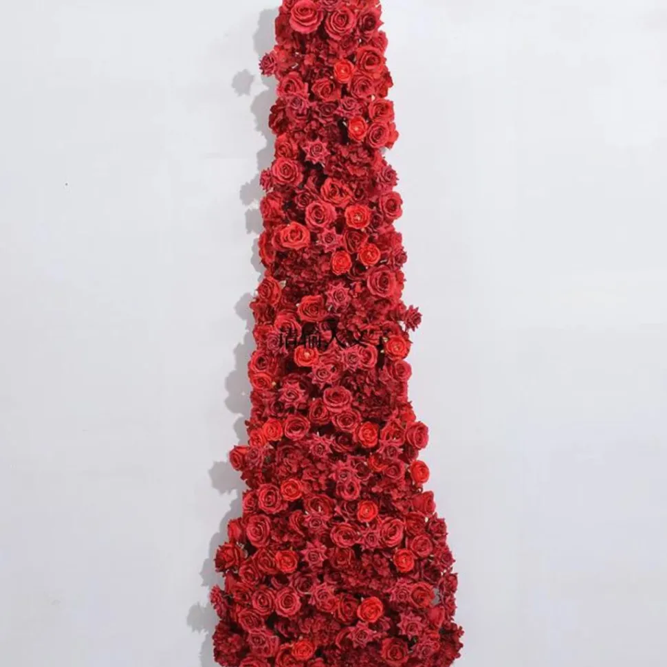 LUXE Romantic Red Rose Table Runner - 78 Inches
