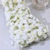 LUXE Romantic White Rose Table Runner - 78 Inches