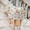 LUXE Rose & Babysbreath Table Centerpiece - Light Pink