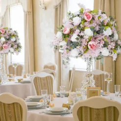 LUXE Rose & Peony Flower Ball Mixed Table Centerpiece - 28 Inches