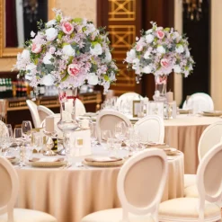 LUXE Rose & Peony Flower Ball Mixed Table Centerpiece - 28 Inches