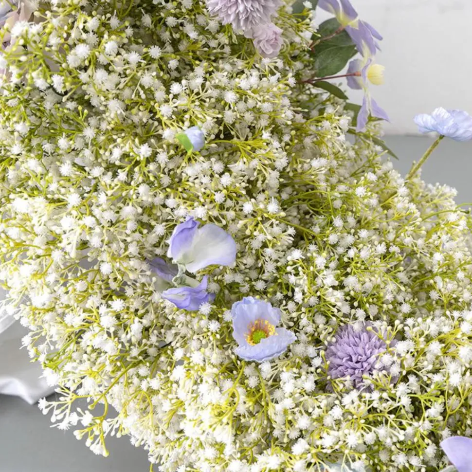 LUXE White Rose & Daisy Table Centerpiece - 28 Inches