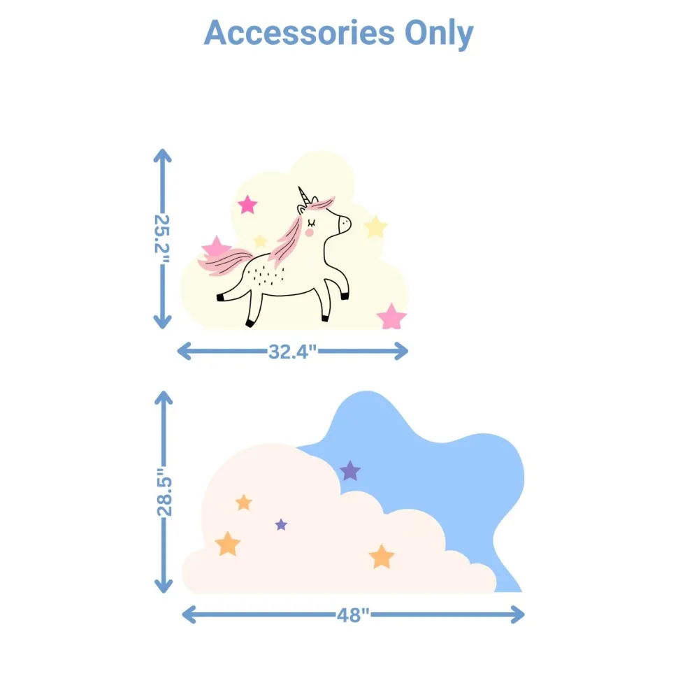 Magical Unicorn 2 Foam Core Birthday Backdrop Kit by PopScene™