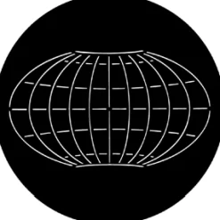 Map Grid - Stock Gobo for Gobo Light Projectors - Choose your size!