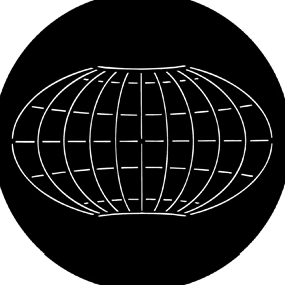 Map Grid - Stock Gobo for Gobo Light Projectors - Choose your size!