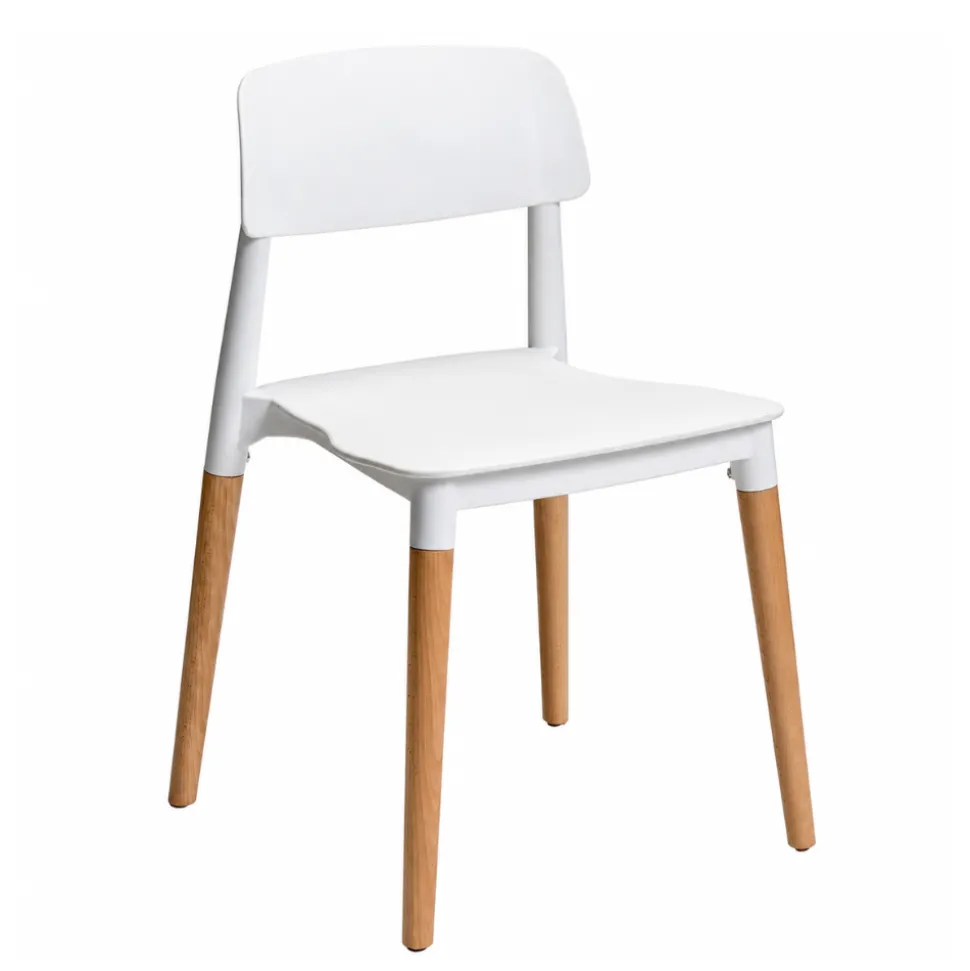 Marcus Mid-Century Dining Chair - White
