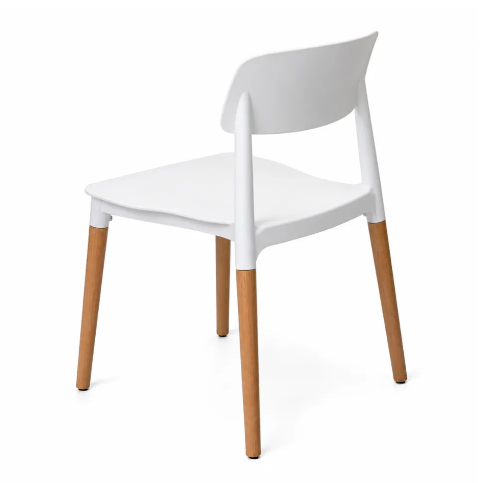 Marcus Mid-Century Dining Chair - White