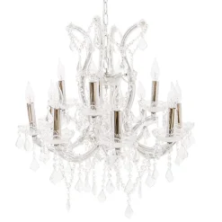 Medium Luxe 12-Arm Empress Crystal Chandelier - 24