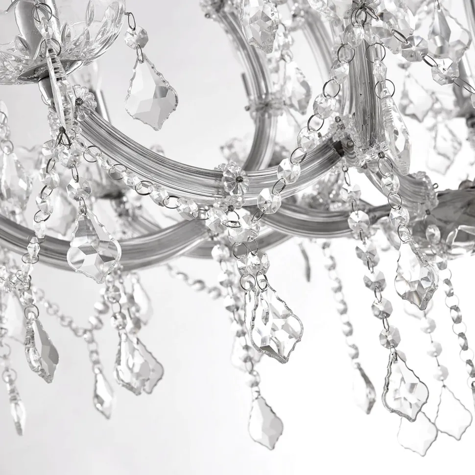 Medium Luxe 12-Arm Empress Crystal Chandelier - 24" D
