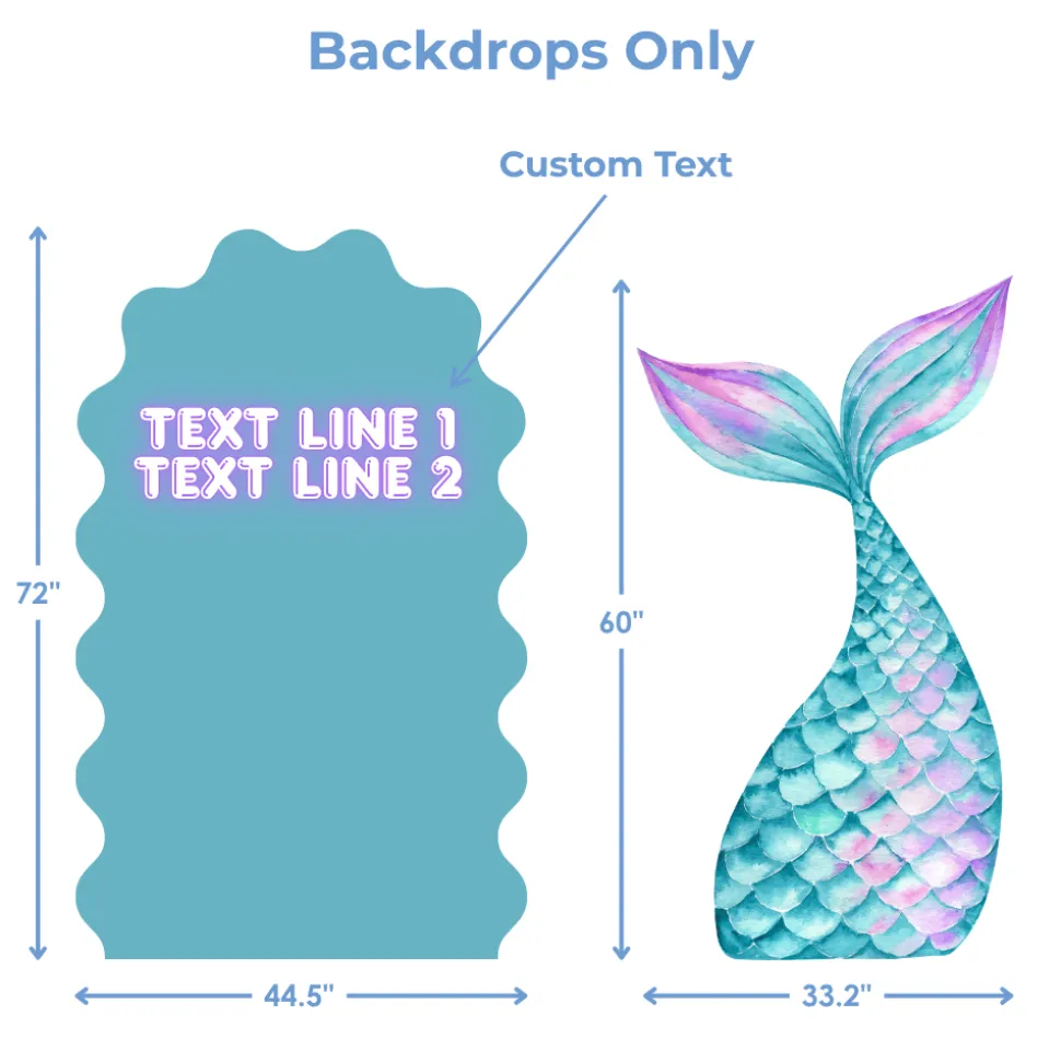 Mermaid Dreams Foam Core Backdrop Kit by PopScene™