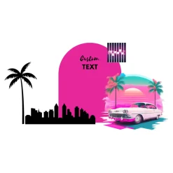 Miami Nights Foam Core Backdrop Kit by PopScene™