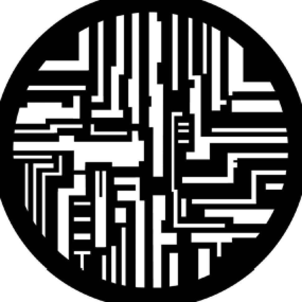 Microchip - Stock Gobo for Gobo Light Projectors - Choose your size!