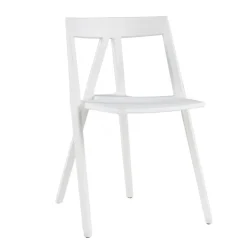 Milan Polypropylene Stacking Chair - White