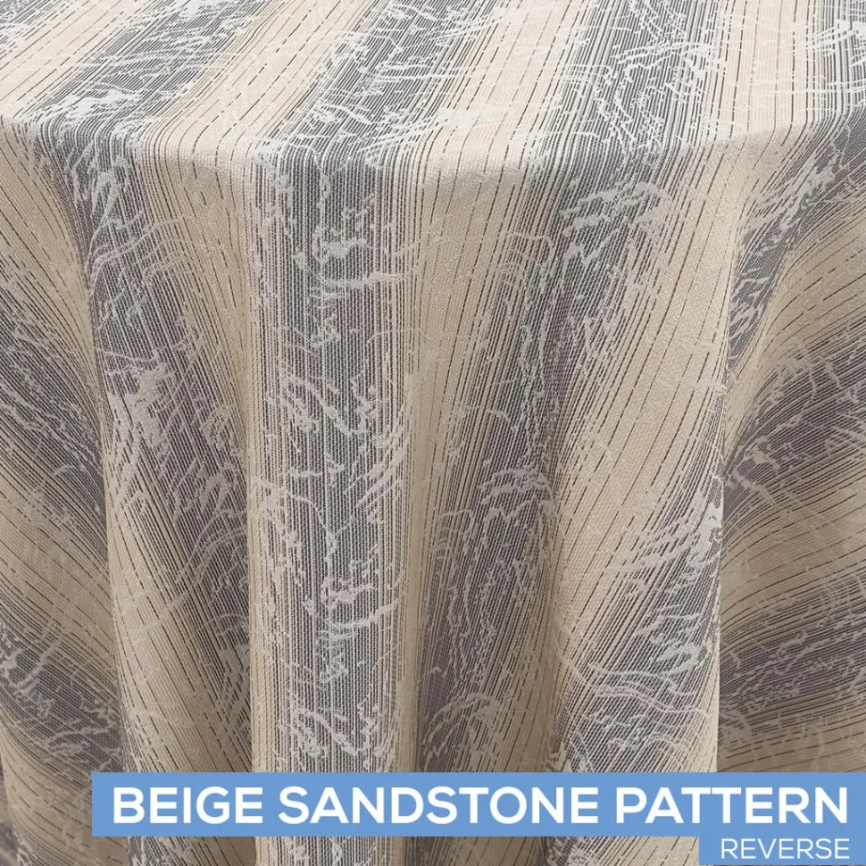 Minerals Tablecloth by Eastern Mills - Beige Sandstone Pattern - Many Size Options