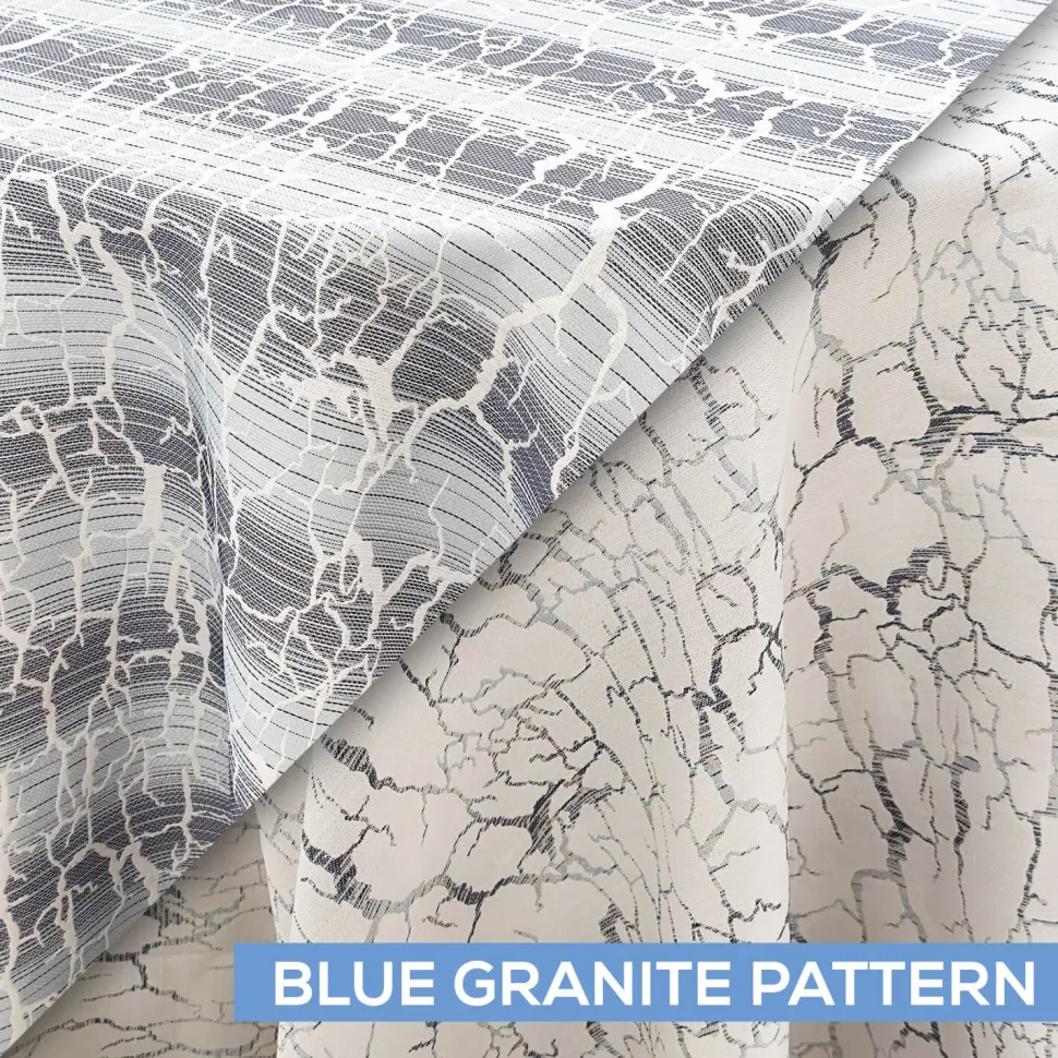 Minerals Tablecloth by Eastern Mills - Blue Granite Pattern - Many Size Options