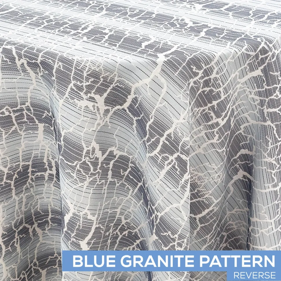 Minerals Tablecloth by Eastern Mills - Blue Granite Pattern - Many Size Options