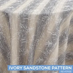 Minerals Tablecloth by Eastern Mills - Ivory Sandstone Pattern - Many Size Options