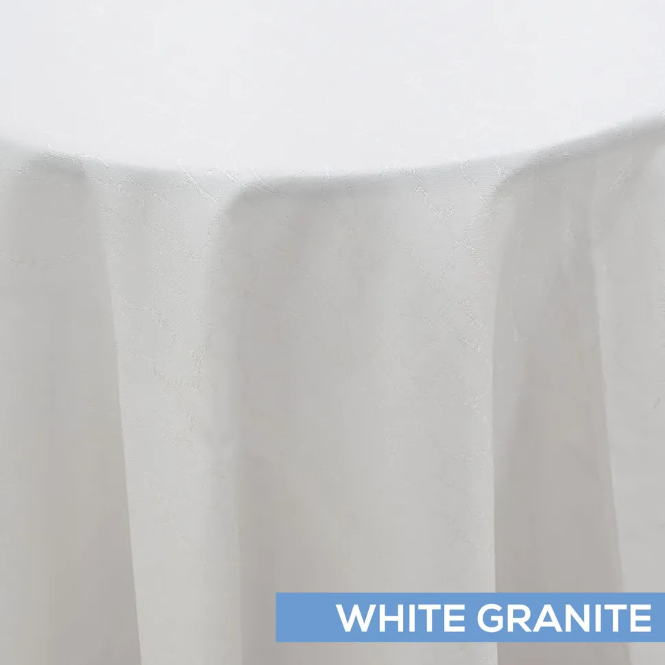 Minerals Tablecloth by Eastern Mills - White Granite Pattern - Many Size Options