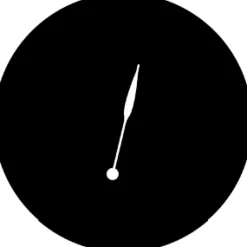 Minute Hand - Stock Gobo for Gobo Light Projectors - Choose your size!