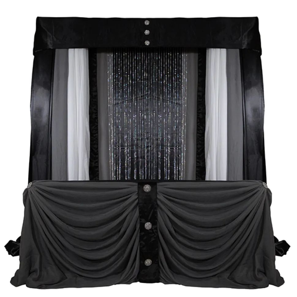 Modern Theme Pro-Designed Backdrop or 4 Post Canopy Kit - 6ft-14ft Tall