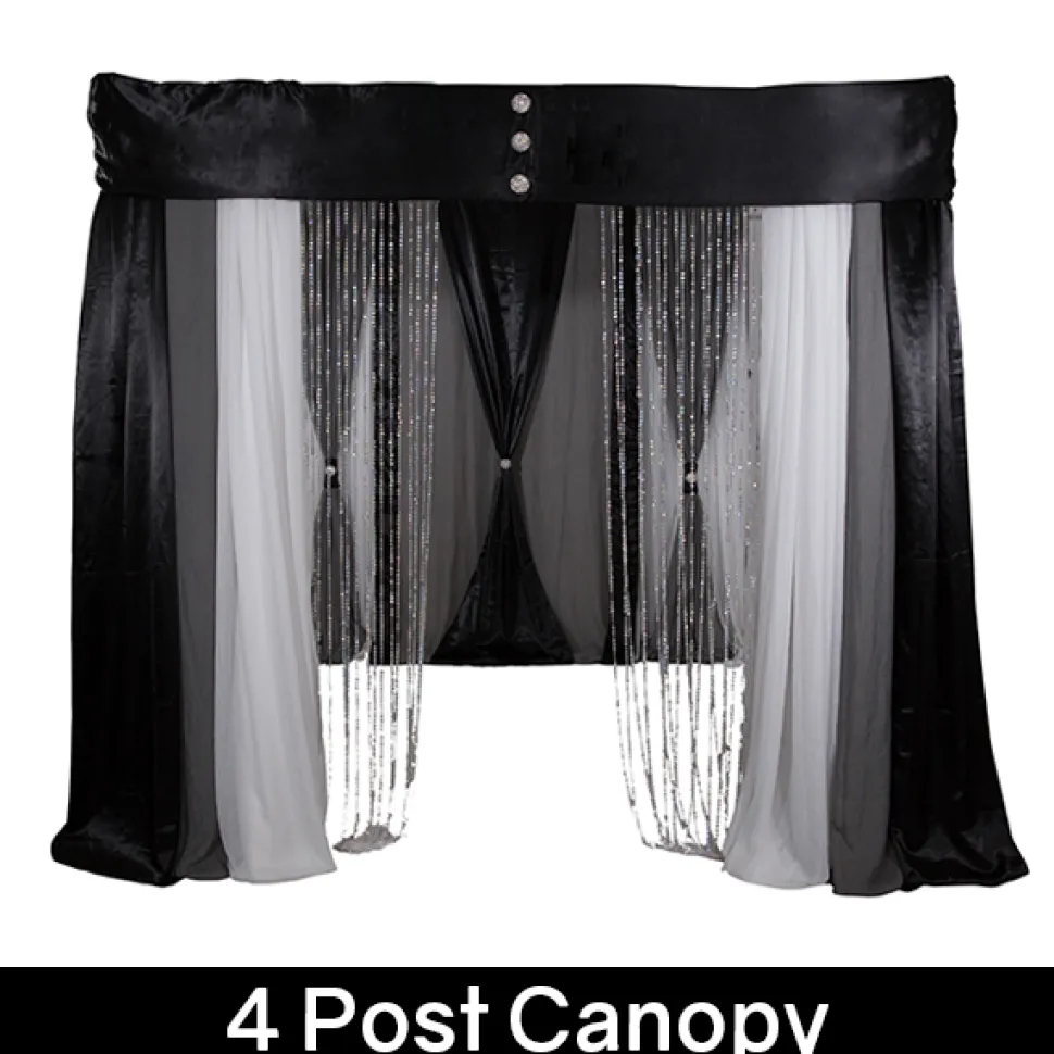 Modern Theme Pro-Designed Backdrop or 4 Post Canopy Kit - 6ft-14ft Tall