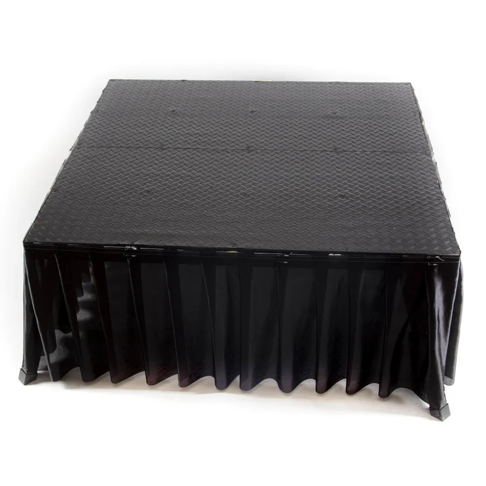 MyStage - Black Velcro Skirting for Portable Stage - 16ft