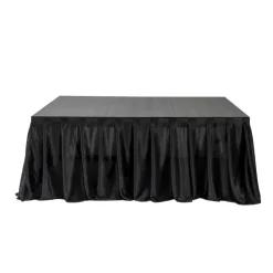 MyStage - Black Velcro Skirting for Portable Stage - 16ft