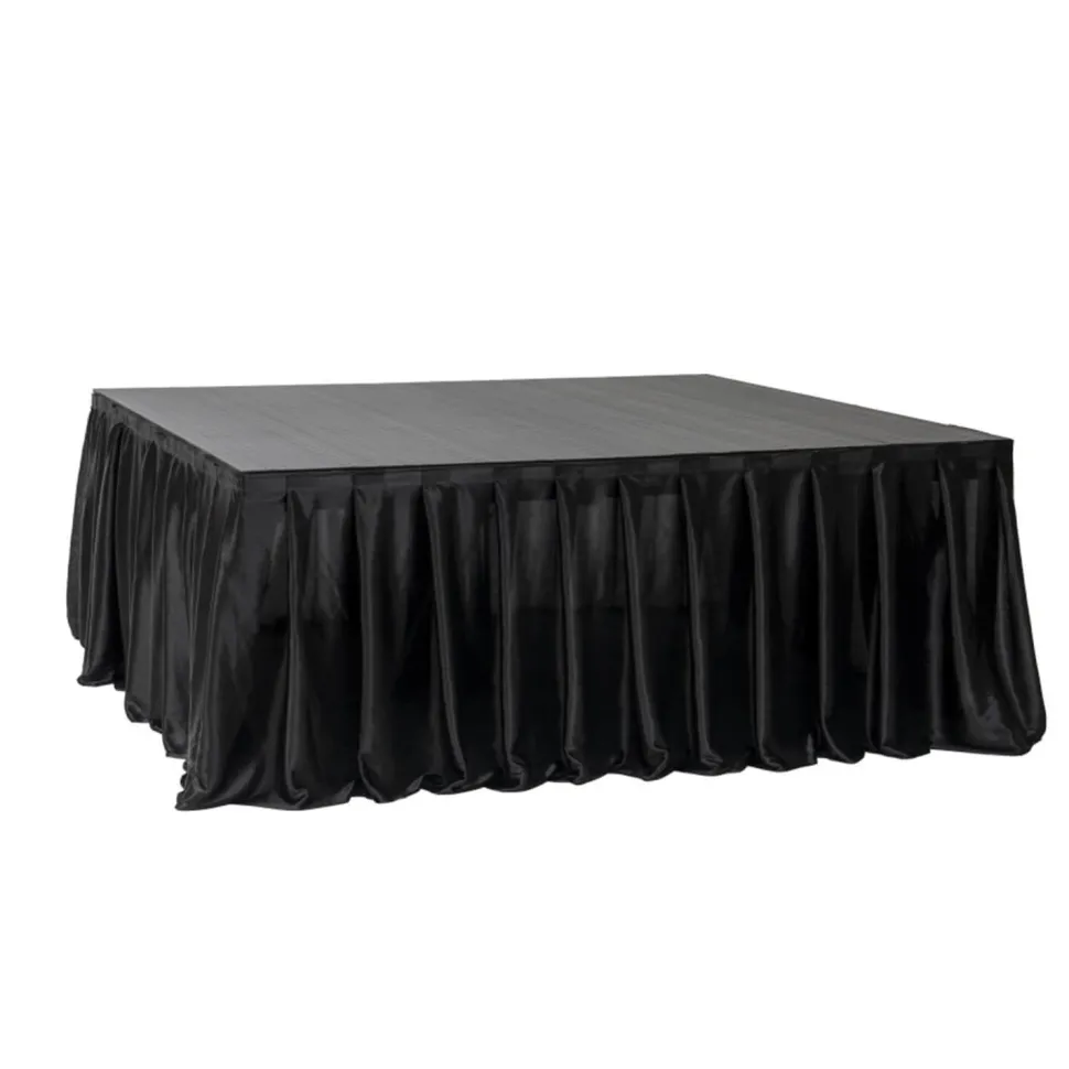 MyStage - Black Velcro Skirting for Portable Stage - 16ft