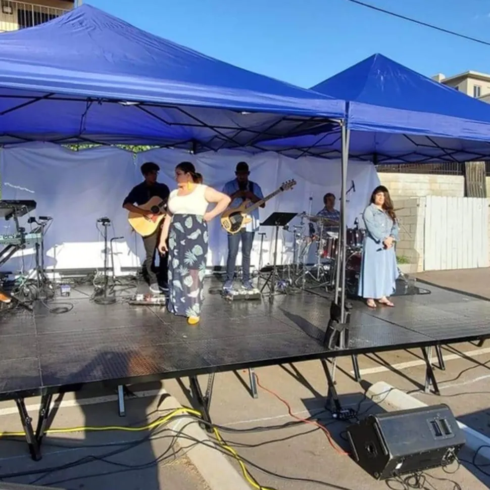 MyStage - 12’x12’ Portable Stage - Adjustable Height (Set of 9)