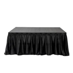 MyStage - 4’x4’ Portable Stage with Skirting - Adjustable Height