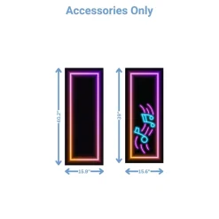 Neon Glow Party Foam Core Birthday Backdrop Kit by PopScene™